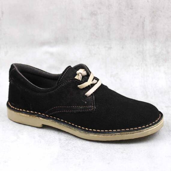 Pantofi unisex , pentru copii , din piele naturala , intoarsa  853-MARO/LU, Marime (12): 34 - - Roveli