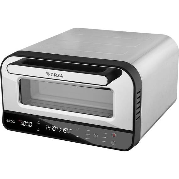 Cuptor electric pentru Pizza ECG Forza 4500, 1850 W, 450 °C, 45 litri, 5 programe, control digital, negru - - Roveli