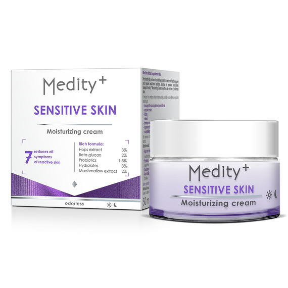 Crema hidratanta pentru piele sensibila Medity+ - - Roveli
