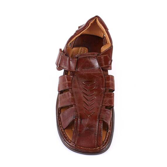 ​Sandale de barbati, cu bretele, F8656-BROWN - 3- Roveli