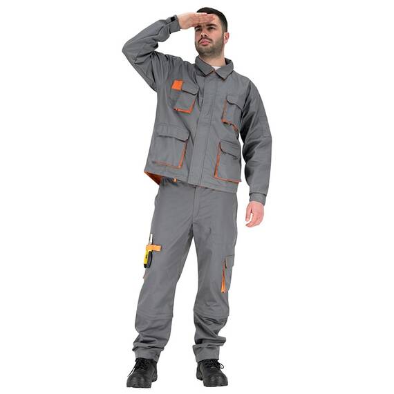 Bluza de Salopeta - Jacheta SIGMA - Gri Inchis, Marime (217): S, Culoare (217): Gri - 3- Roveli