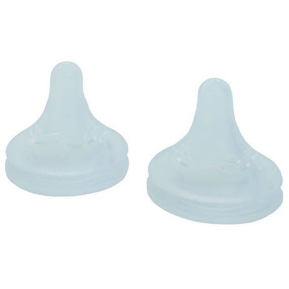 Set tetine din silicon KidsCare – 2 bucati, marimi 6 luni+, fara BPA - - Roveli