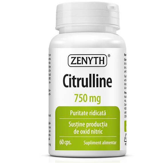 Citrulina 750 mg 60 capsule Zenyth - - Roveli