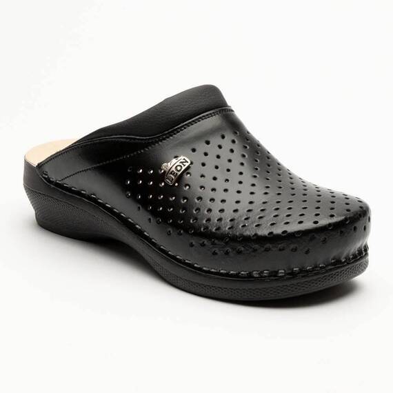 Saboti medicali, unisex, din piele, negru, Leon PU100, Marime (217): 38 - 2- Roveli