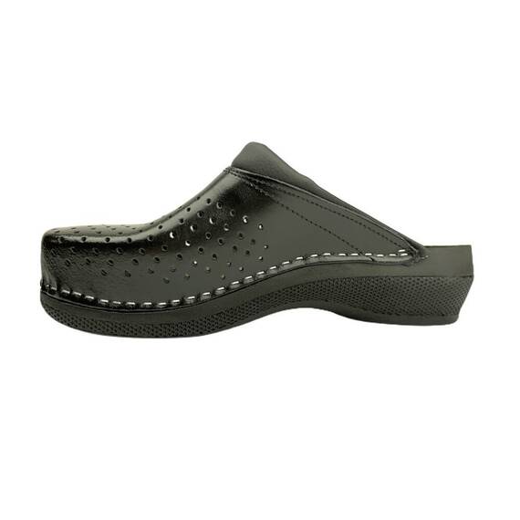 Saboti medicali, unisex, din piele, negru, Leon PU100, Marime (217): 38 - 8- Roveli