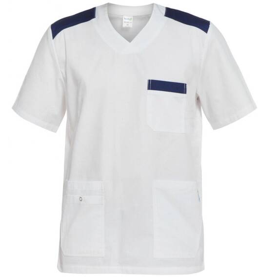 ​Bluza medicala barbat Marco, Marime (217): 3XL, Culoare (217): Alb - - Roveli