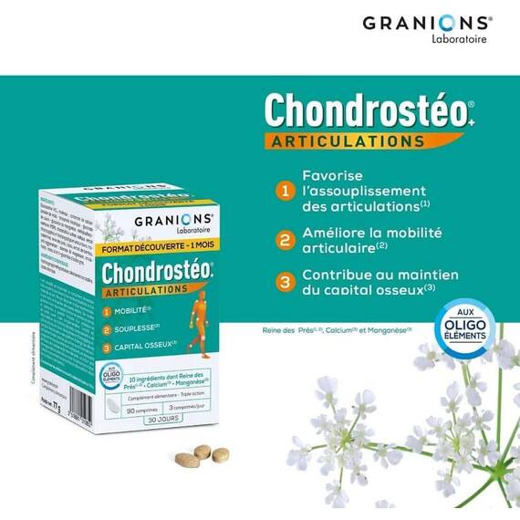 Supliment pentru articulatii Chondrosteo - Granions Franta - 3- Roveli