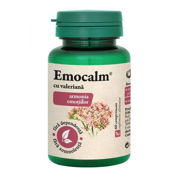 Emocalm cu Valeriana - Dacia Plant 60 comprimate - - Roveli