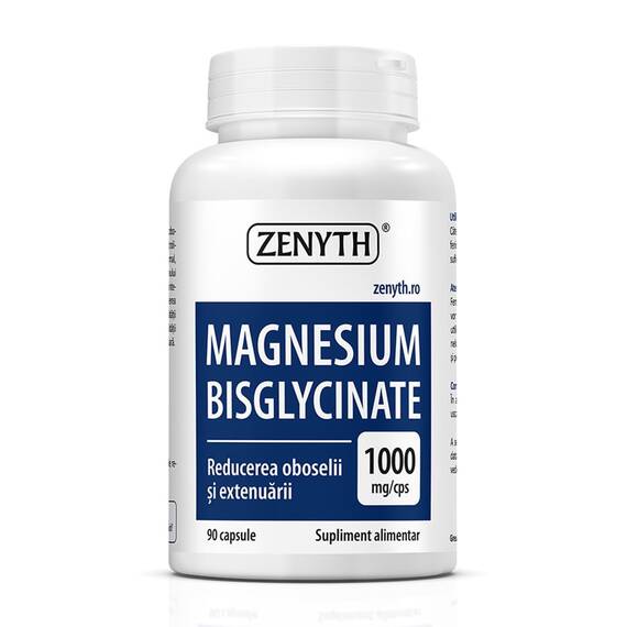 Magneziu Bisglicinat 1000 mg 90 capsule – Zenyth - - Roveli