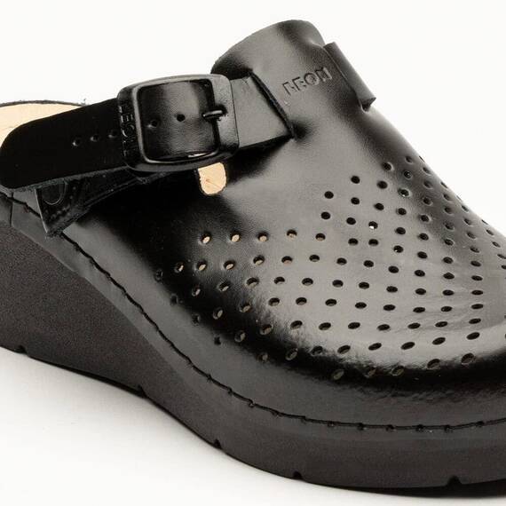 Saboti medicali, de dama, din piele, negru, Leon 1000 - 5- Roveli