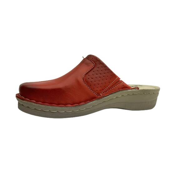 Saboti medicali, de dama, din piele, rosu, Leon 360 - 2- Roveli