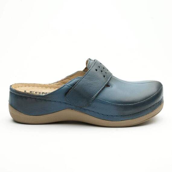 Saboti medicali, de dama, din piele, bleumarin, Leon 902 - 3- Roveli