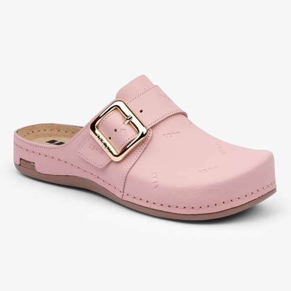 Saboti medicali Leon 971 Bakkar, de dama, din piele, roz mat - 2- Roveli