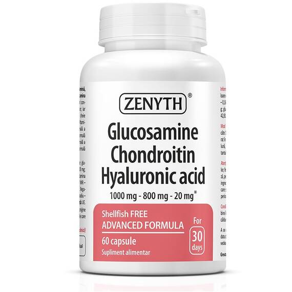 Glucosamine Chondroitin Hyaluronic Acid – 60 capsule – Zenyth - - Roveli