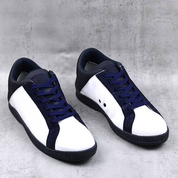 Pantofi  casual , sport , barbatesti , din piele naturala  7192-BLEUMARIN/ALB, Culoare (12): Bleumarin, Marime (12): 42 - 2- Roveli