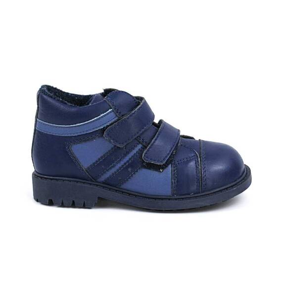 Ghete  pentru copii , captusite, din piele naturala 3237-BLEUMARIN/BLEUMARIN, Culoare (12): Bleumarin, Marime (12): 24 - 3- Roveli