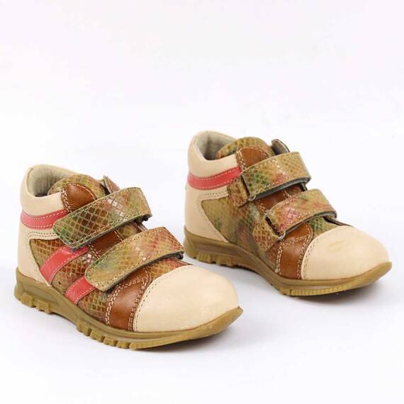 Ghete  pentru copii , din piele naturala 3237-COGNAC/14, Marime (12): 27 - 2- Roveli