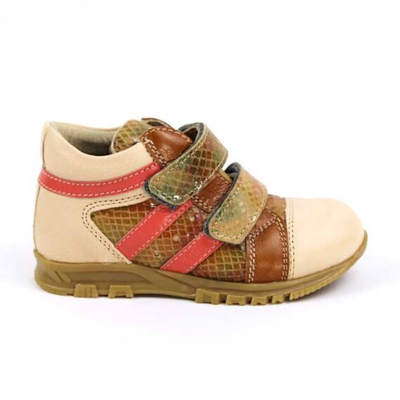 Ghete  pentru copii , din piele naturala 3237-COGNAC/14, Marime (12): 27 - 3- Roveli