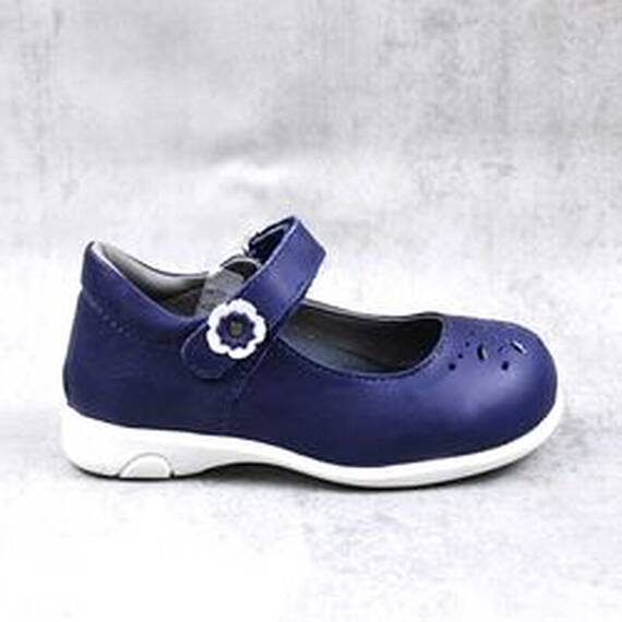 Pantofi usori , de copii , cu perforatii , din piele naturala 1862-BLEUMARIN/P, Culoare (12): Bleumarin, Marime (12): 24 - 3- Roveli