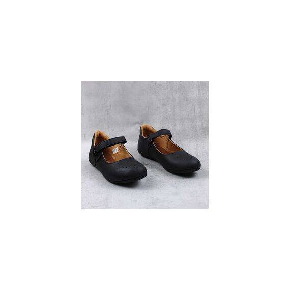 Pantofi usori , de copii , cu perforatii , din piele naturala 1862-NEGRU/23 - 2- Roveli