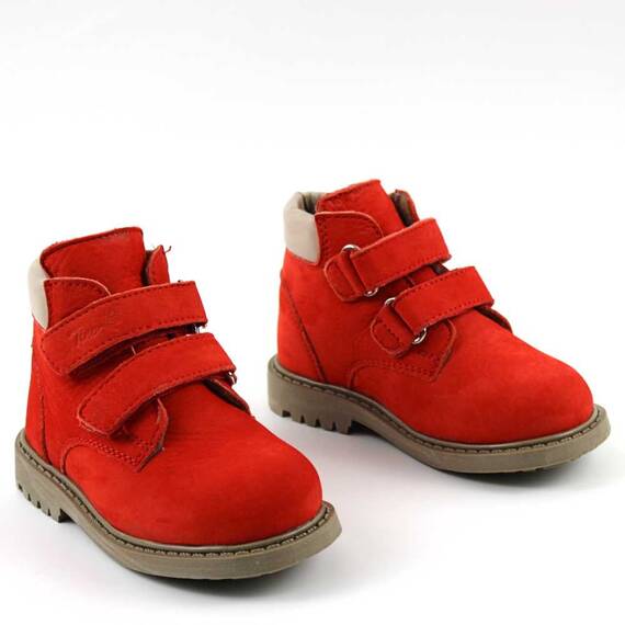 Ghete captusite pentru copii , din piele naturala 3262-ROSU/13, Marime (12): 29 - 2- Roveli