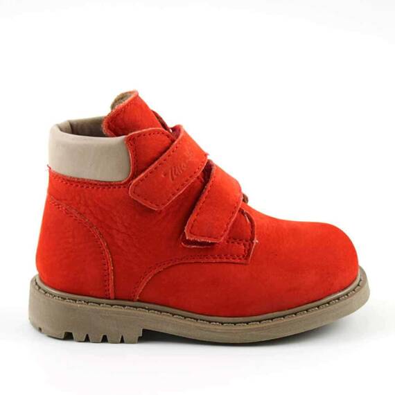 Ghete captusite pentru copii , din piele naturala 3262-ROSU/13, Marime (12): 27 - 3- Roveli