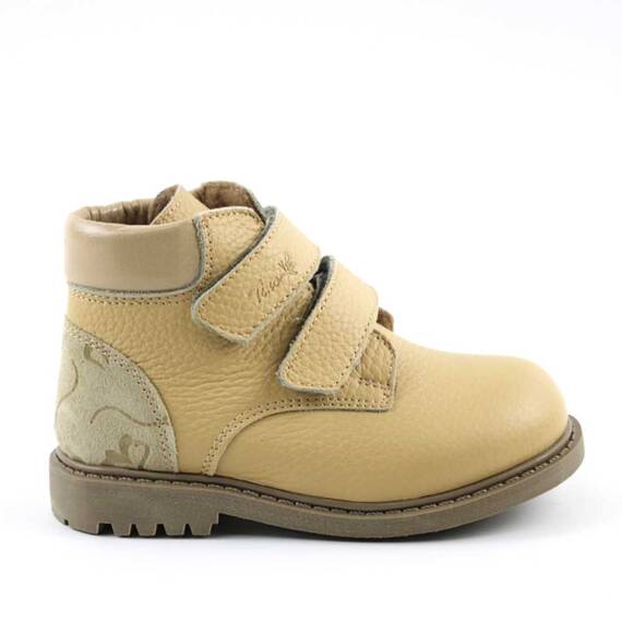 Ghete captusite pentru copii , din piele naturala 3262-BEJ/1, Marime (12): 27 - 3- Roveli