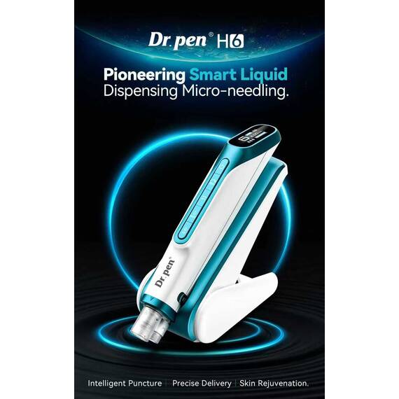 Aparat Microneedling, Hydra Pen H6, Cu Acumulator Reincarcabil – Blue - - Roveli