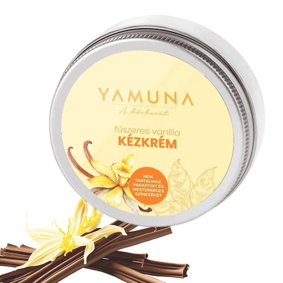 YAMUNA Crema pentru maini cu aroma de vanilie picanta (Spicy) - - Roveli