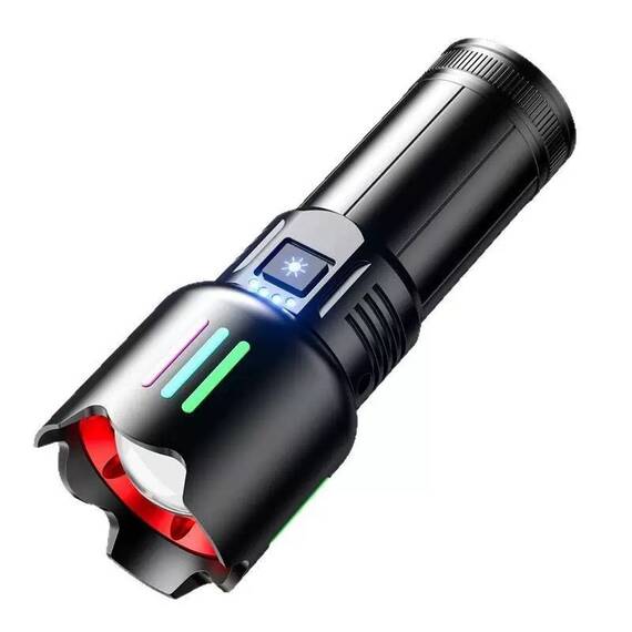 Lanterna profesionala din aliaj de aluminiu COBA CB-W522D - Putere de 2000 lumeni : Culoare - negru, Culoare (tm): negru - - Roveli
