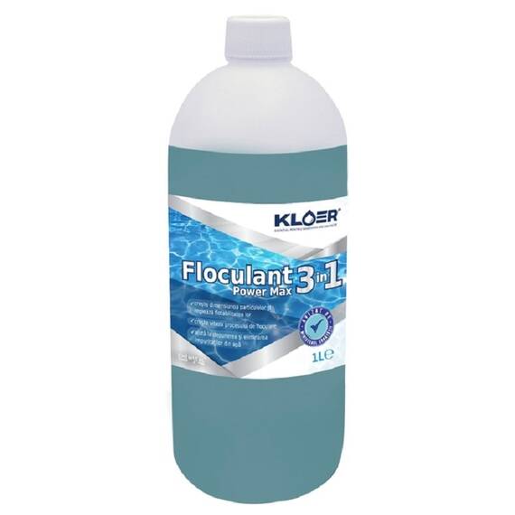Floculant Power Max 3 in 1, creste densitatea si regleaza flotabilitatea particulelor, creste viteza procesului de floculare, 1 L - - Roveli
