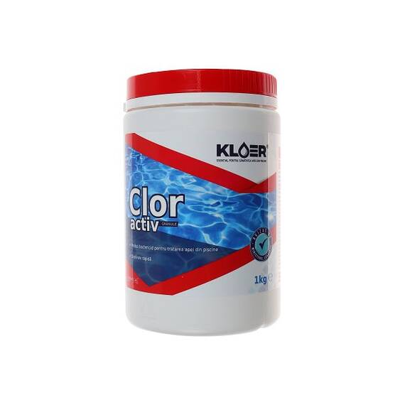 ​Clor activ granule, utilizat pentru dezinfectia apei din piscina, 1 kg - - Roveli