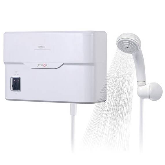 Incalzitor instant de apa, electric, pentru dus, 3 trepte incalzire, 2 kW, 3.5 kW, 5.5 kW, protectie la umiditate, 300 x 182 x 95 mm - - Roveli