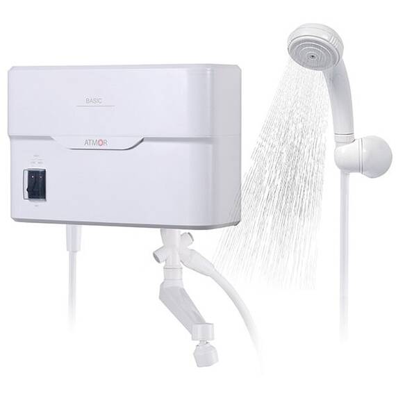 Incalzitor instant de apa, electric, pentru chiuveta si dus, 3 trepte incalzire, 2 kW, 3.5 kW, 5.5 kW, protectie la electrocutare, 300 x 182 x 95 mm - - Roveli