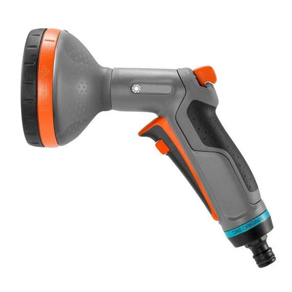 ​Pistol de stropit, 5 jeturi stropire, debit reglabil, cap de stropire robust, declansator on/off - - Roveli