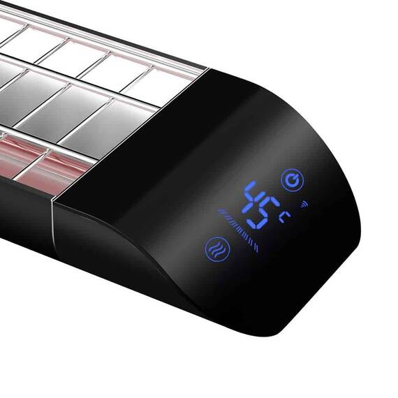 Incalzitor radiant cu carbon, material aluminiu/otel inoxidabil /tub sticla, senzor de miscare, display LED, protectie supraincalzire, dimensiuni 970 x 160 x 80 mm - 2- Roveli