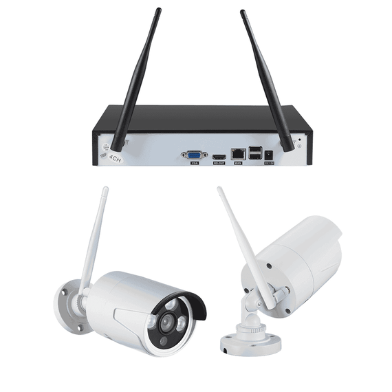 Kit supraveghere wireless DacEnergyŠ, 8CH 1080P Wifi NVR, vedere nocturna, detectie miscare, camera de interior / exterior rezistent la apa IP66, rezistent la intemperii - - Roveli