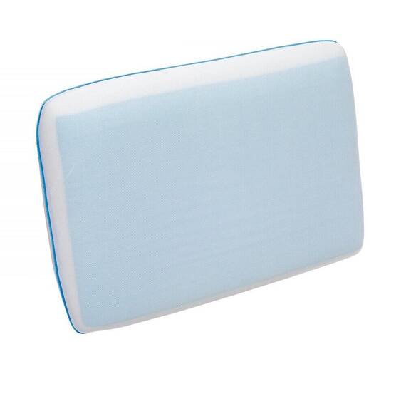 Perna DacEnergy©, realizata din poliester, umplutura cu spuma memory si gel, spalare la 40 grade Celsius, alba, 40 x 60 cm - - Roveli