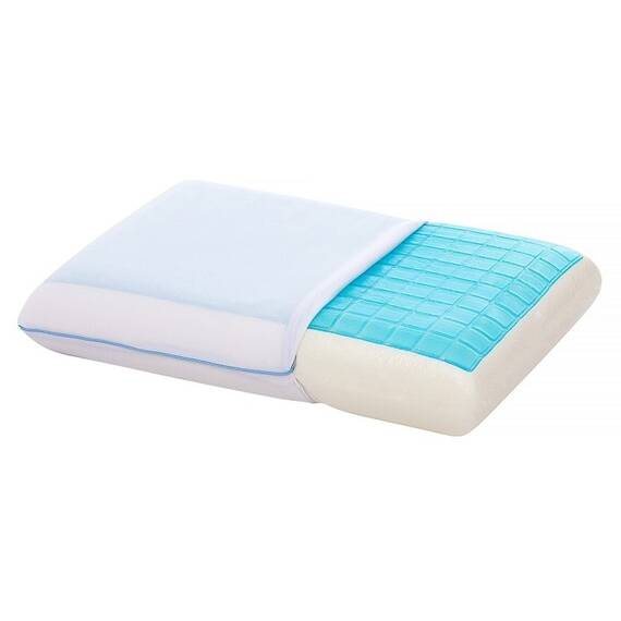 Perna DacEnergy©, realizata din poliester, umplutura cu spuma memory si gel, spalare la 40 grade Celsius, alba, 40 x 60 cm - 4- Roveli