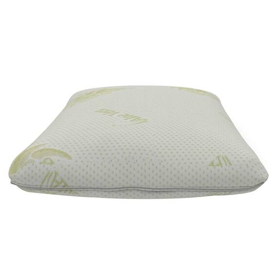 Perna, realizata din poliester, umplutura din spuma Memory - Latex, spalare la 40 grade Celsius, antimicrobian si antialergic, verde, 39 x 62 cm - 5- Roveli