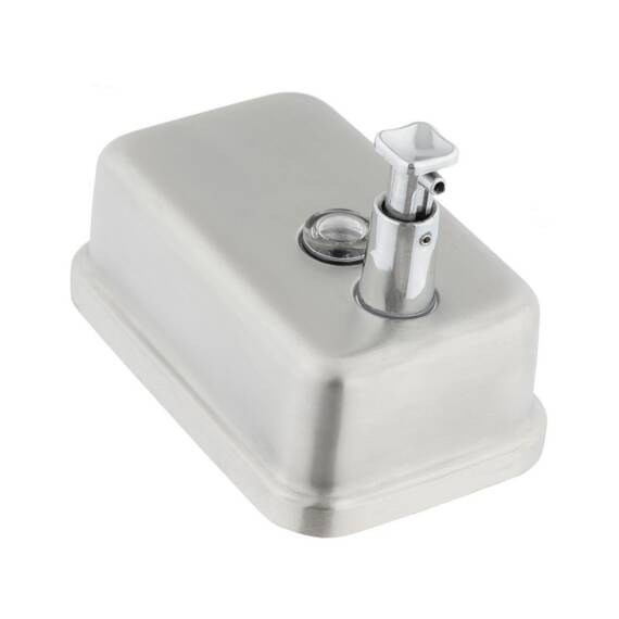 Dozator manual DacEnergy©, fabricat din inox satinat, de sapun lichid, 500 ml - - Roveli