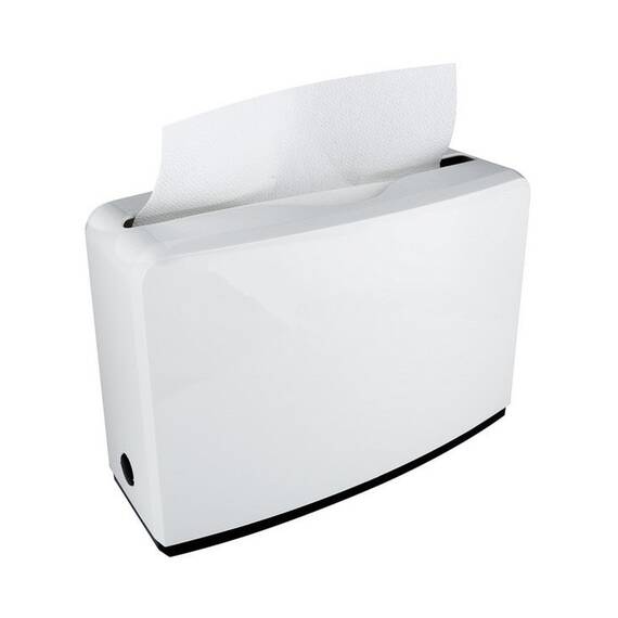 Dispenser mobil prosoape hartie Z DacEnergy©, realizat din ABS, capacitate 250 - 300 de prosoape de hartie, alb - 2- Roveli
