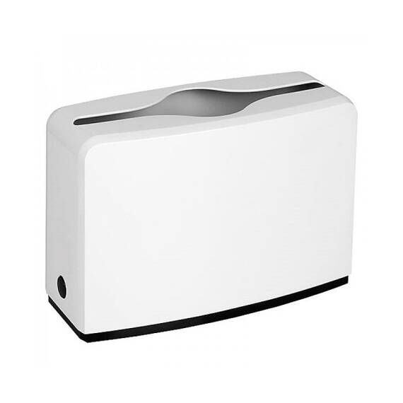 Dispenser mobil prosoape hartie Z DacEnergy©, realizat din ABS, capacitate 250 - 300 de prosoape de hartie, alb - - Roveli