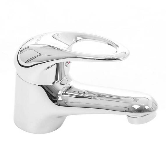 Baterie baie pentru lavoar, material alama sanitara, montaj stativ, monocomanda, sistem de fixare cu doua tije, finisaj cromat - 3- Roveli