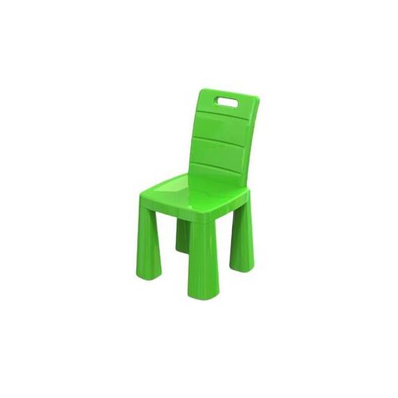 Scaun pentru copii DacEnergy, din plastic, transformabil, taburet si mini masa, 30x30x60 cm, verde - - Roveli