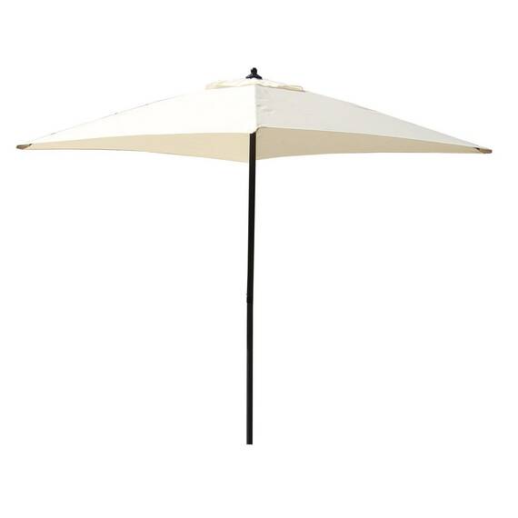 Umbrela soare DacEnergy©, suport fabricat din aluminiu, spitele din otel, forma patrata, dimensiuni 200 x 200 cm, culoare crem - - Roveli