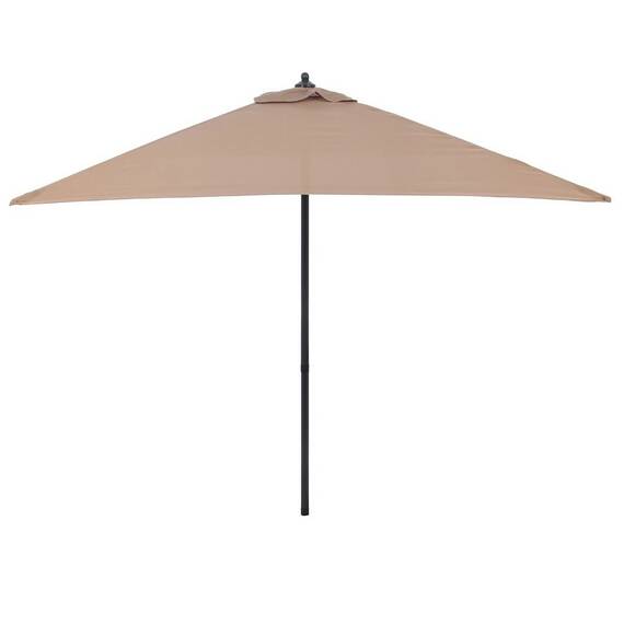 Umbrela soare DacEnergy©, suport fabricat din aluminiu, spitele din otel, forma patrata, dimensiuni 200 x 200 cm, culoare maro - - Roveli