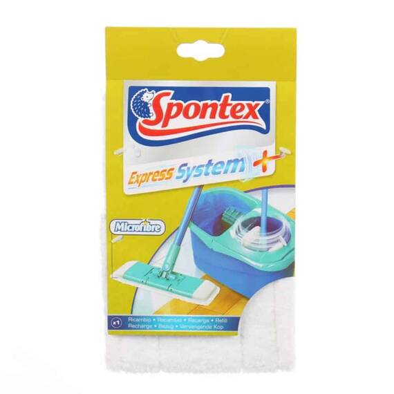 Rezerva mop plat microfibra Spontex, dimensiune 28x12x1.2 cm - - Roveli