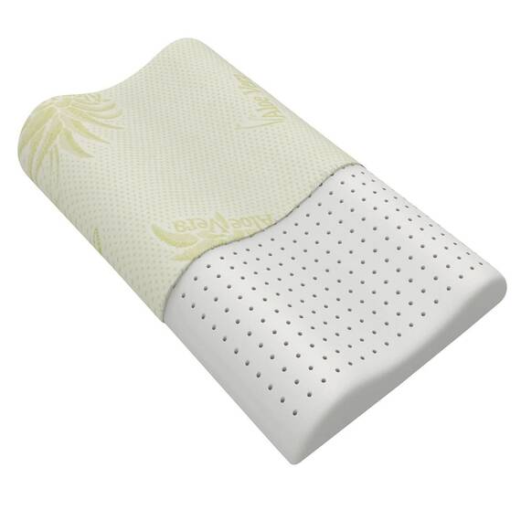 Perna DacEnergy©, realizata din tesatura cu tratament Aloe Vera, spuma memory, dual-confort, efect antimicrobian si antialergic, 41 x 60 cm - 2- Roveli