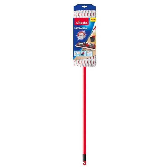 Mop rotativ microfibra cu coada telescopica si galeata cu separator, pedala cu sistem de stoarcere, din microfibre, H130 cm - 2- Roveli